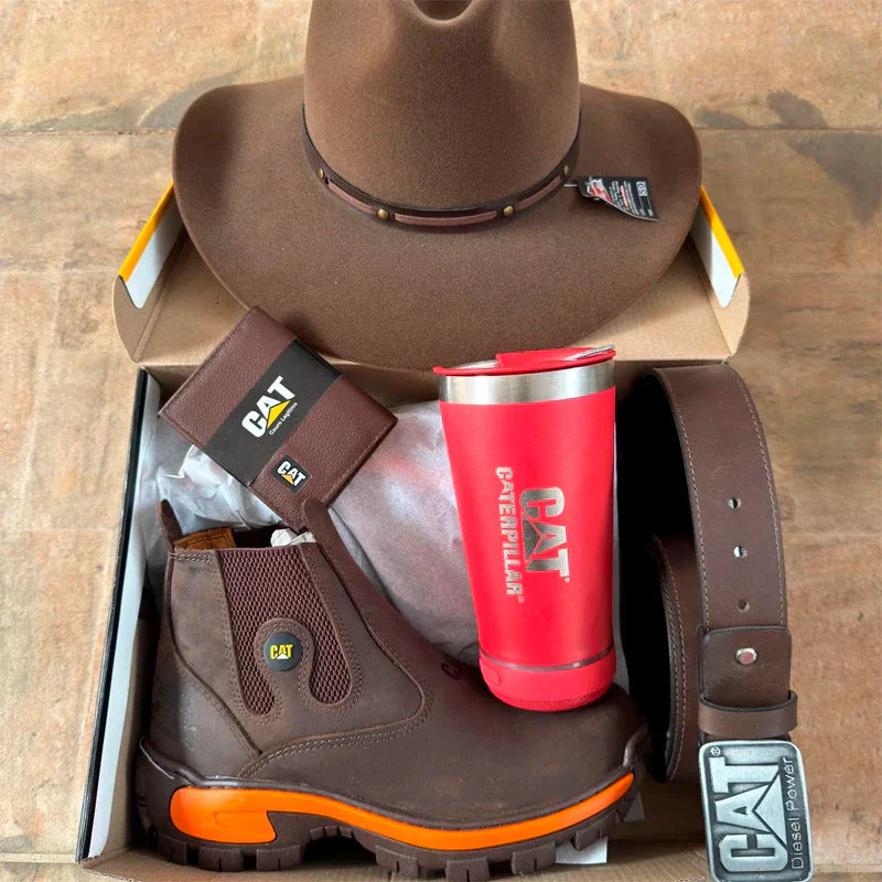 Kit Caterpillar - Bota Para Homens de Verdade